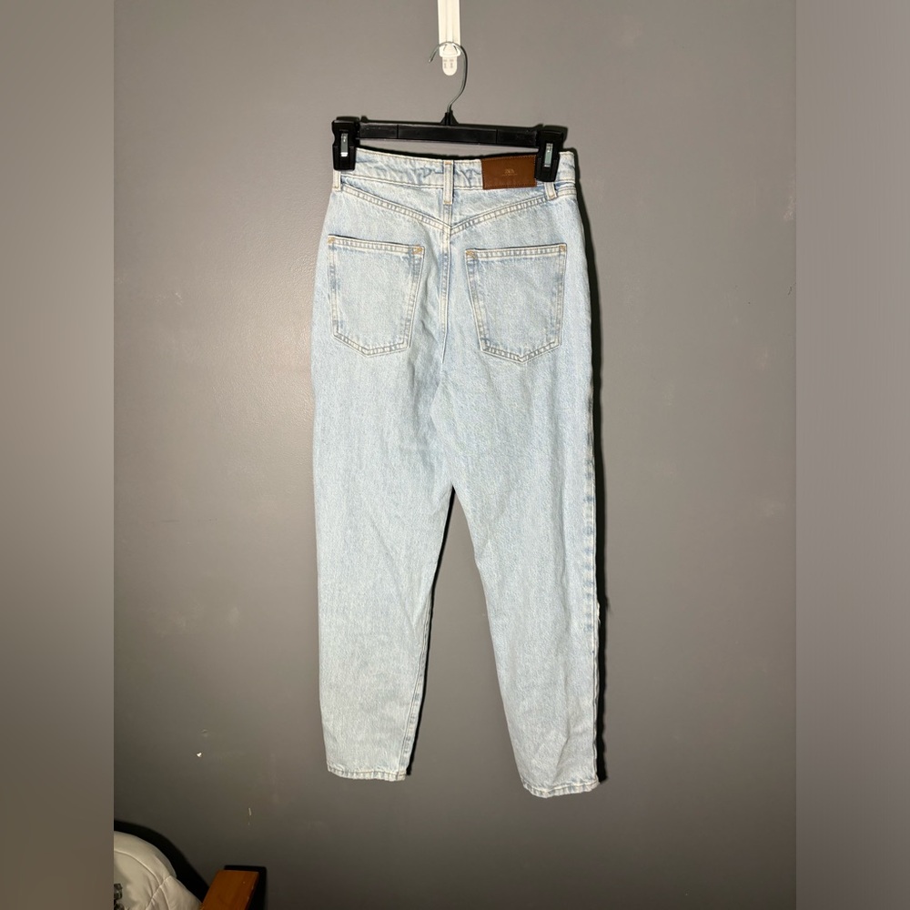 Zara Mom Fit Jeans With High Waist Size 0 - Picture 3 of 6